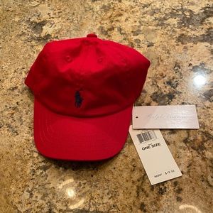 NWT Toddler Ralph Lauren red baseball cap